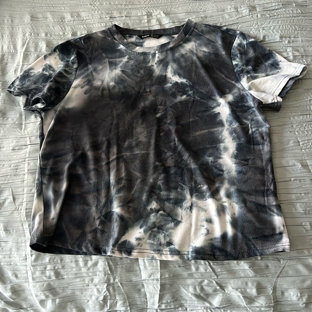 Women’s Small Blue and White Shein Short Sleeve